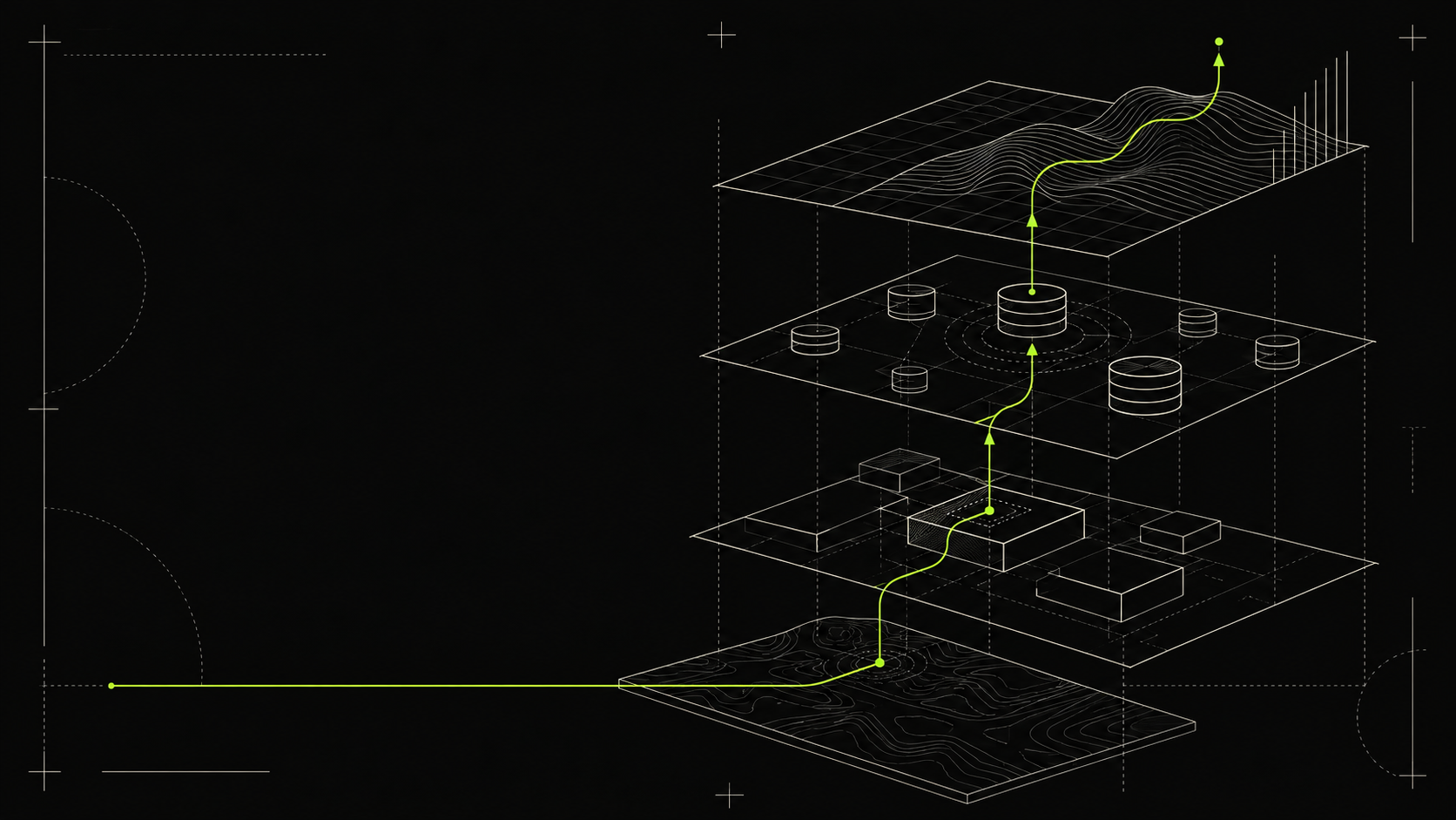 Technical illustration of composable DeFi layers